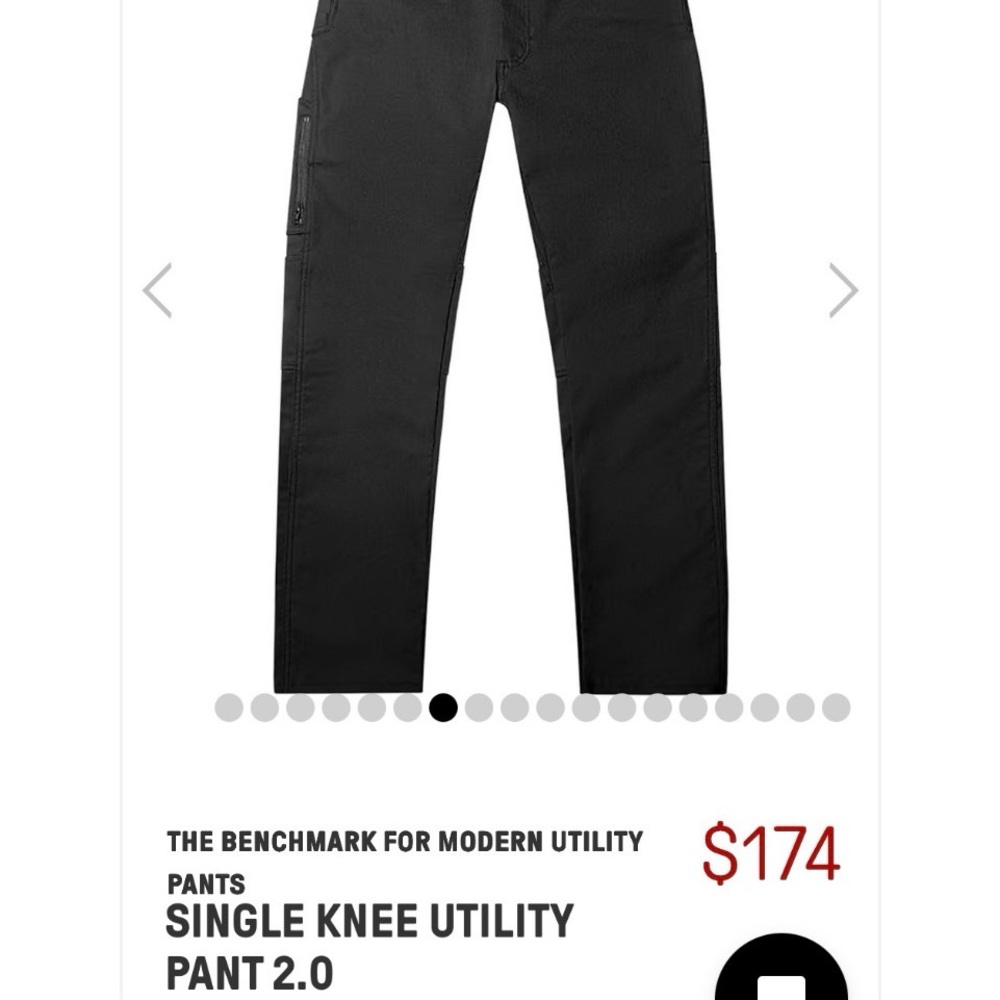 1620 Workwear Slimfit Utility Pant 2.0 - Black 32X31